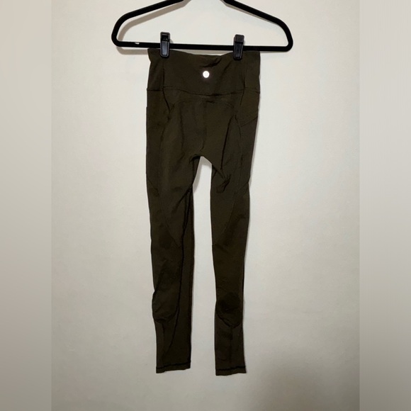 Lululemon All The Right Places Pant II Leggings 28" Olive Green W5AZTS Womens 4 - Picture 4 of 11